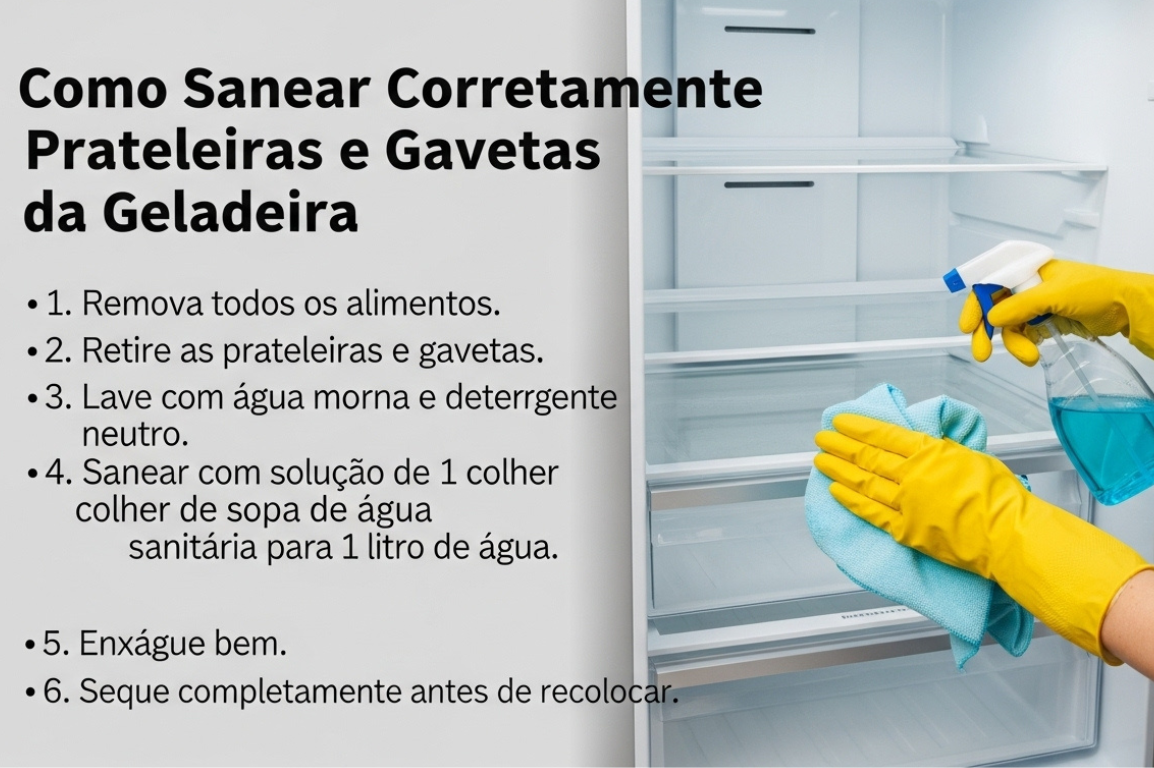 Como Higienizar Corretamente Prateleiras e Gavetas: Guia Completo para Segurança Alimentar