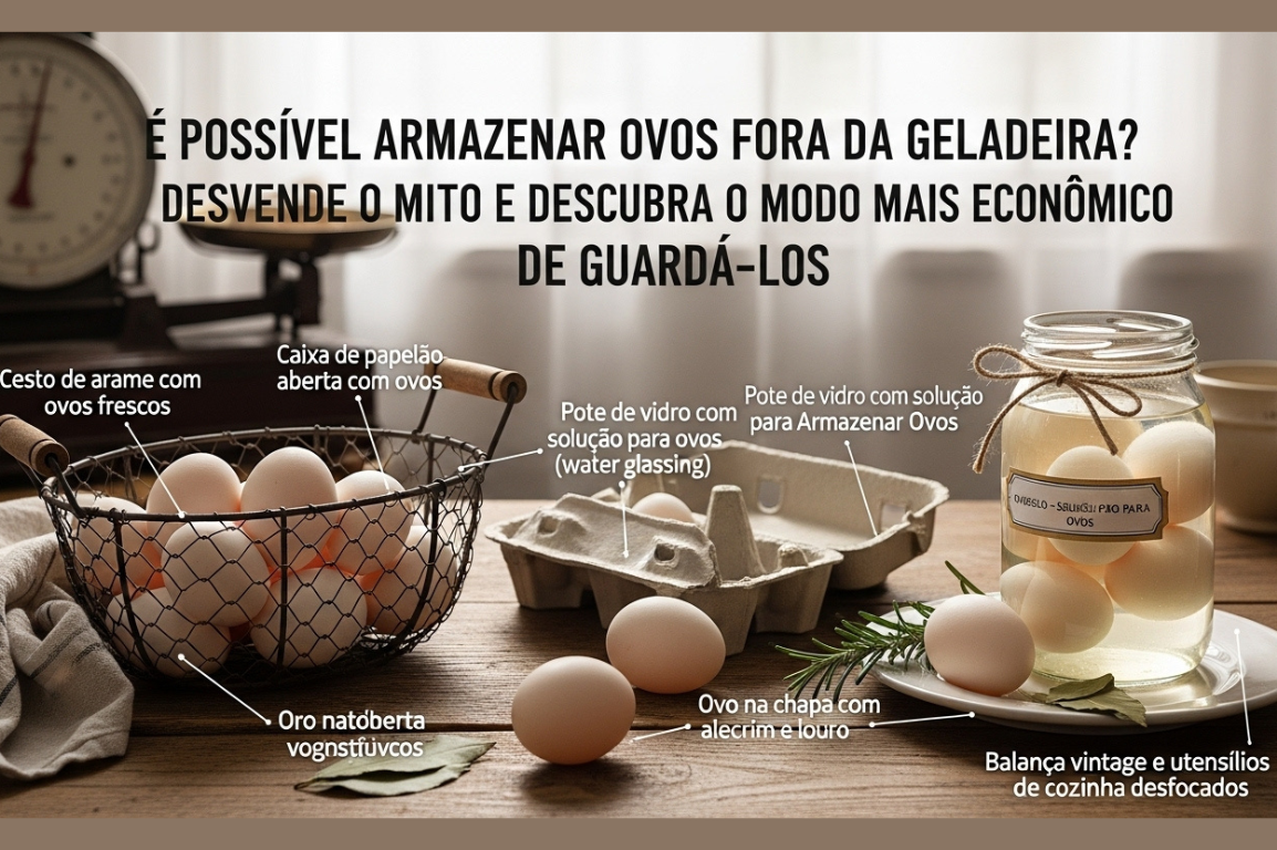 Pode Guardar Ovo Fora da Geladeira? Entenda o Mito e Descubra a Forma Mais Econômica de Armazenar