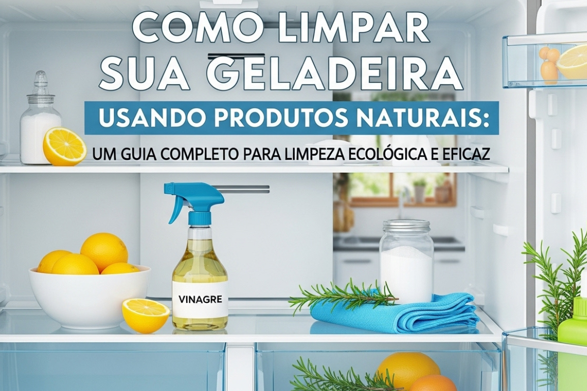 Como Limpar a Geladeira Usando Produtos Naturais: Guia Completo para uma Limpeza Ecológica e Eficaz