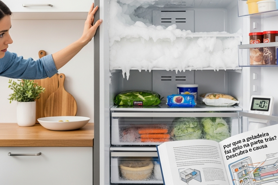 Por que a geladeira faz gelo atrás? Descubra a causa
