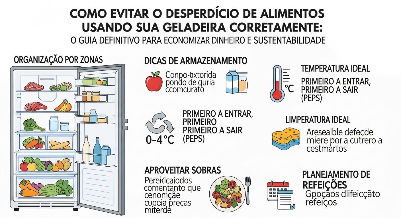 Como Evitar o Desperdício de Comida Usando a Geladeira Corretamente: Guia Definitivo para Economia e Sustentabilidade