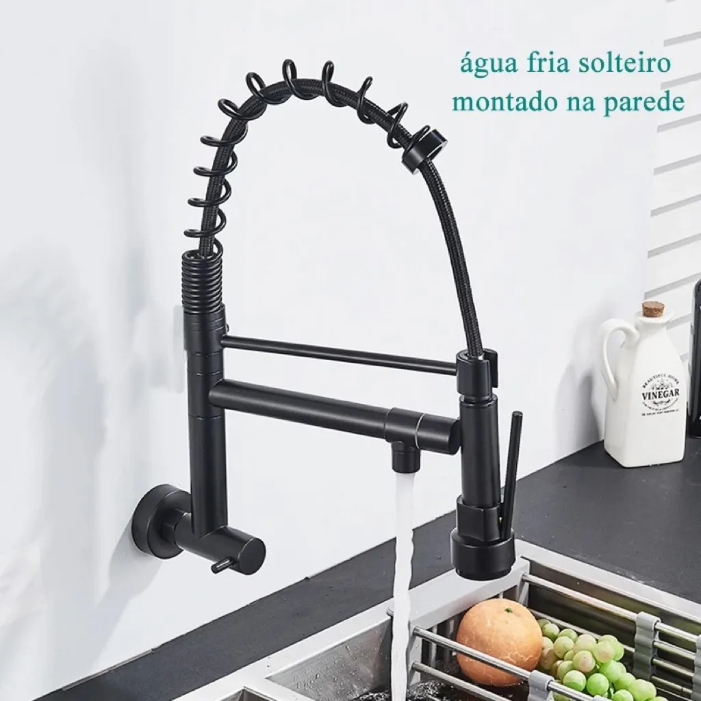 Torneira Monocomando Aço Inoxidável Mola Grande - Imagem 3