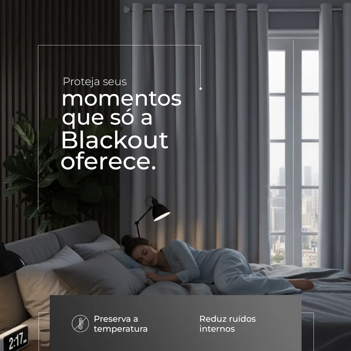 Cortina Blackout Tecido Grosso 2,80x2,30 Porta Sala Quarto - Imagem 2